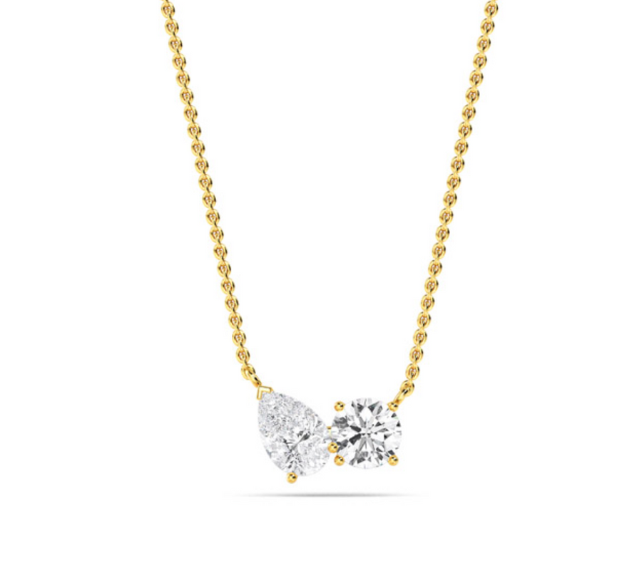 14K Lab Grown Diamond Fashion Pendant 1 ctw