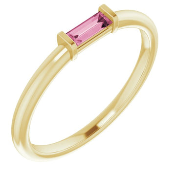 14KT yellow gold stackable ring