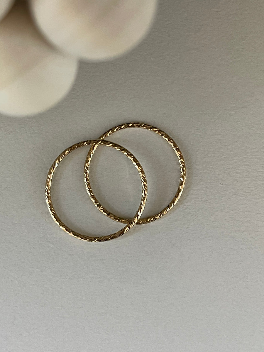 Gold filled sparkle ring