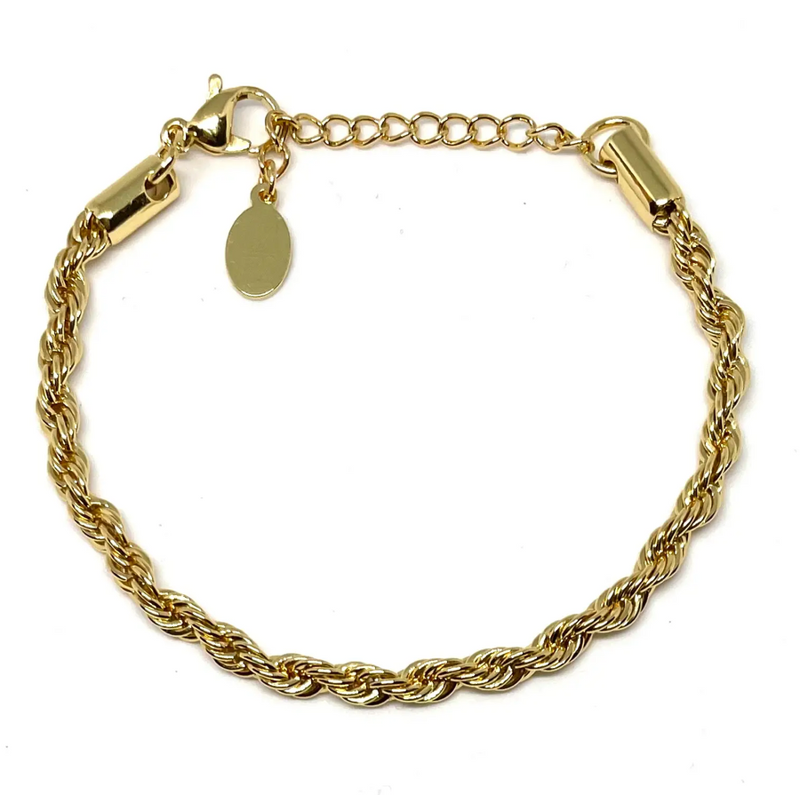 Golden rope bracelet