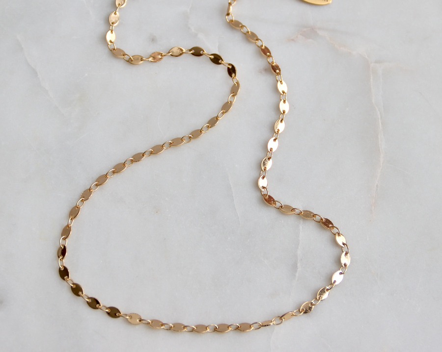 Oval coin necklace