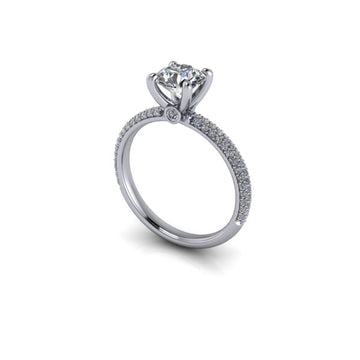 diamond accent engagement ring