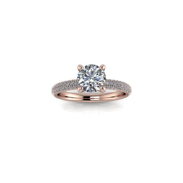 diamond accent engagement ring