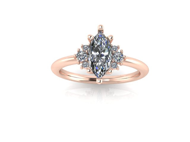 Marquis Diamond accent ring