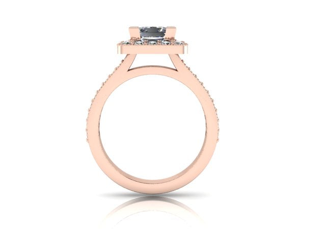Halo princess engagment ring