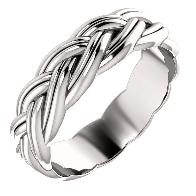 woven men's wedding band