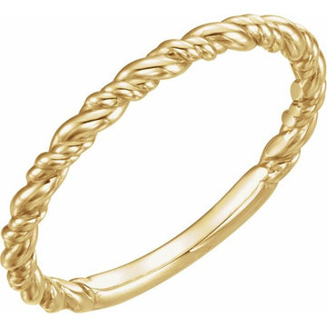 Stackable rope ring